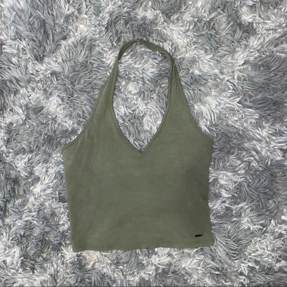 Green Halter Top